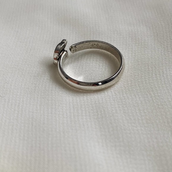 VTG Silver Dolphin CZ Diamond Ring - Picture 9 of 10